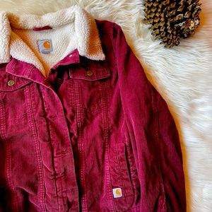r a r e Carhartt Corduroy/Sherpa jacket